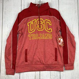 USC‎ Trojans NCAA Medium Half-Zip Sweatshirt Adult Womens